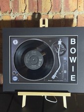 David Bowie - Blue Jean - Genuine 7" Vinyl on a Record Print wall Art