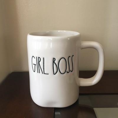 rae dunn girl boss mug