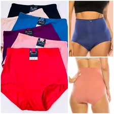 High Waist Briefs Lot 2,4 or 6 Panties Tummy Control High Rise Underwear 58 S-5X