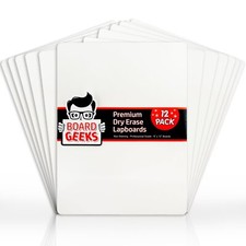 9x12-Inch White Board for Classroom and Kids - Double-Sided Dry Erase Board f...