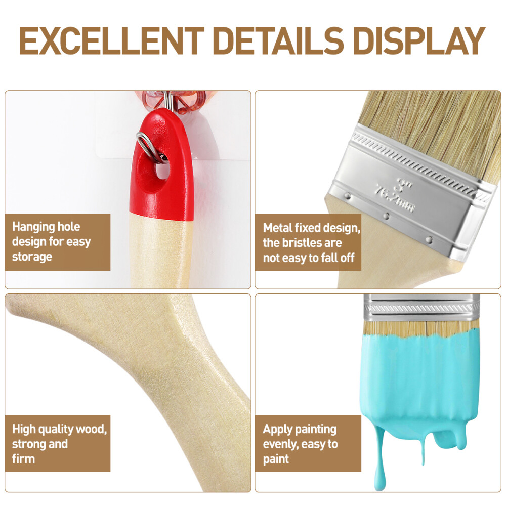 Stain Bristle Wall Paint Glue Brushes Chip for Wallpaper Stains