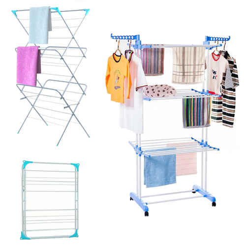 3/4 Tier Heavy Duty Clothes Airer Dryer Laundry Horse Drying Rack
