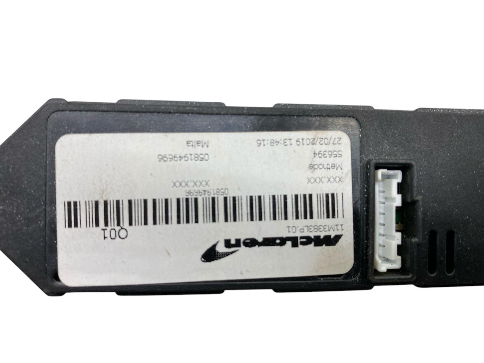 2019 2020 2021 MCLAREN 600LT SPIDER TOW TONNEAU SWITCH PANEL 11M3383LP OEM