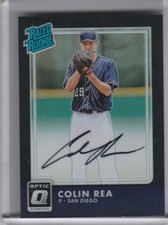 2016 PANINI DONRUSS OPTIC #171 COLIN REA AUTOGRAPH ROOKIE RC PADRES 24/25 3158