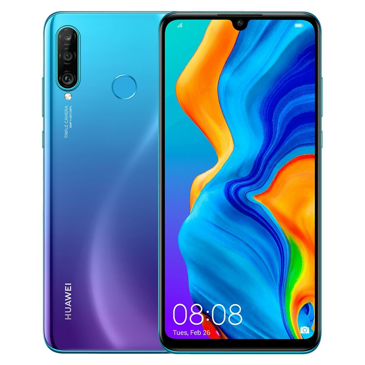 Huawei P30 Lite New Edition 256GB Peacock Blue Dual SIM 6,15 Huawei P30 Lite New Edition 256GB Peacock Blue Dual SIM 6,15