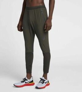 $120 NEW Nike Swift Men's Running Reflective Pants Military Green XL 928583 395 | eBay