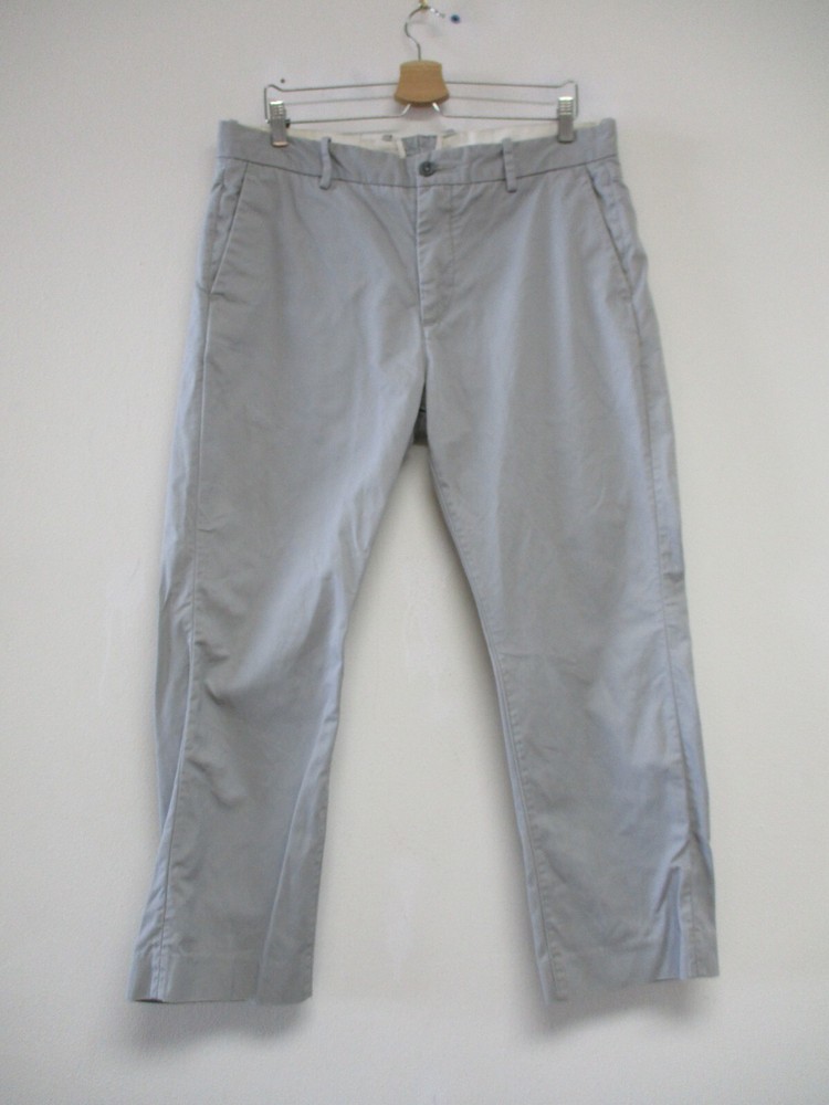 Levis Mens 36x30 Gray Straight Leg Chino Casual Pants  