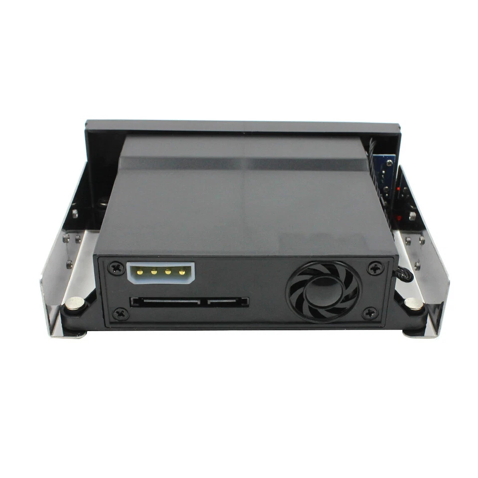 Internal Single Bay Tray-Less Mobile Rack Enclosure for 2.5" 3.5" SATA HDD SSD - Image 3 of 4