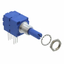 Bourns 10k Ohm 2 Gang Linear Panel Mount Potentiometer 1.0 Turns Conductive Pl