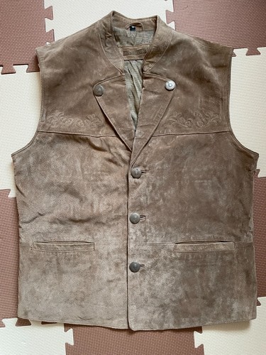 Herren Weste - Trachten Landhausmode Velourleder Gr. 52 - Bild 3 von 6