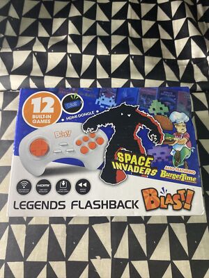 BLAST Legends Flashback Video Game Console (WHITE) +12 Games