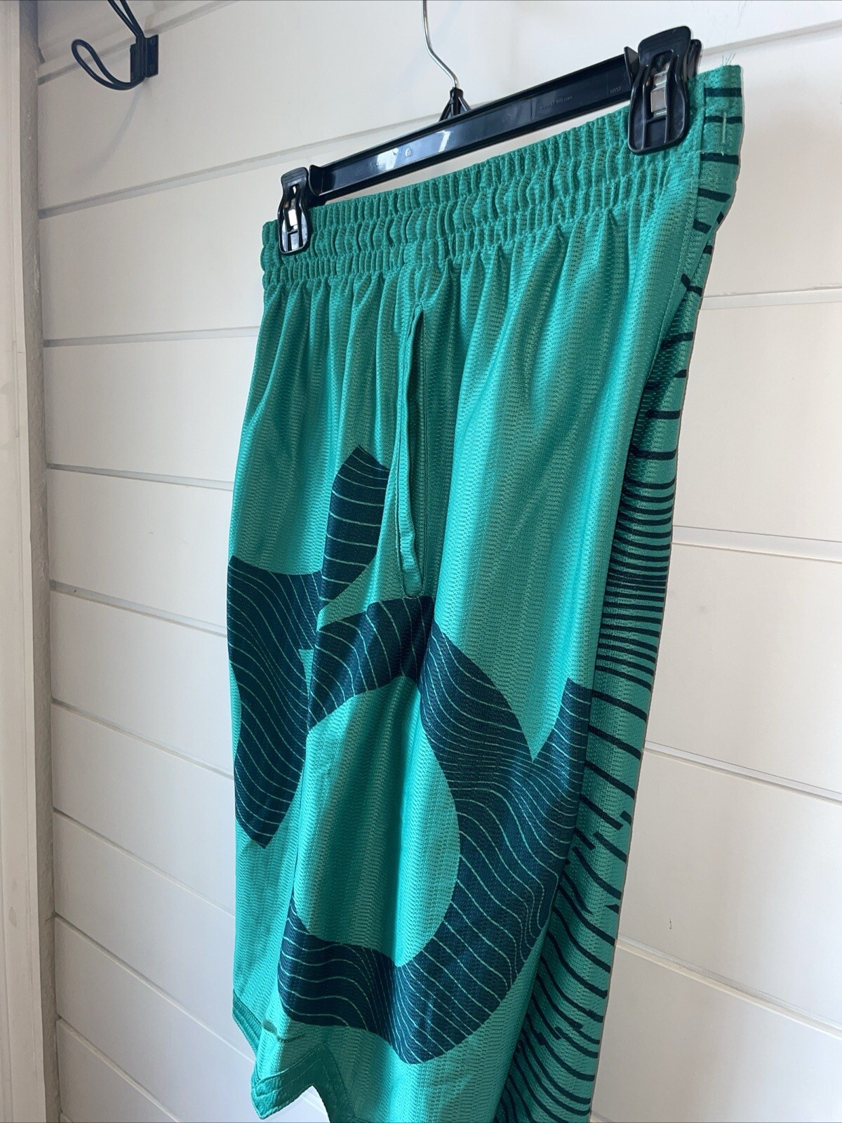 NIKE KD Kevin Durant Dri-Fit Men's Athletic Basketball Shorts Green Size: S thumbnail 7