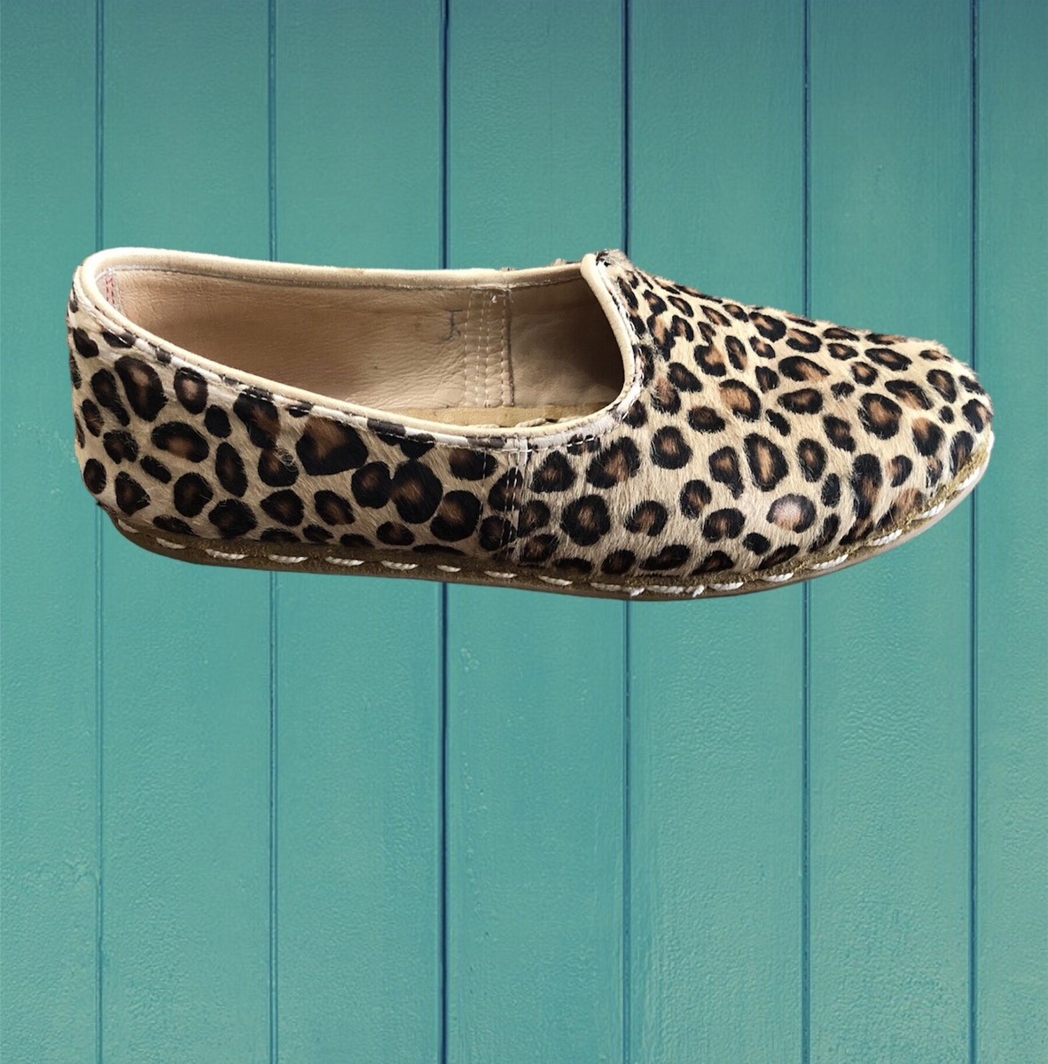 Leather Slippers Mens Leopard Slippers Chelsy Exclusive Leather