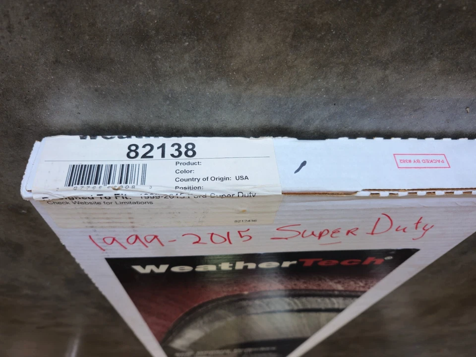 WEATHERTECH CUSTOM FIT SIDE WINDOW DEFLECTORS VENTVISORS 82138 NEW SUPER DUTY - Image 2 of 3