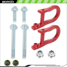 Red Front Tow Hooks For 2007 2008-2018 Chevy Silverado Gmc Sierra 1500 84192871