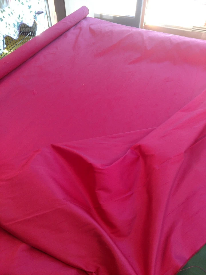 Burgundy  100% Calcutta Silk by Mitchell Fabrics 55” Width  3 Yards - Image 2 of 2