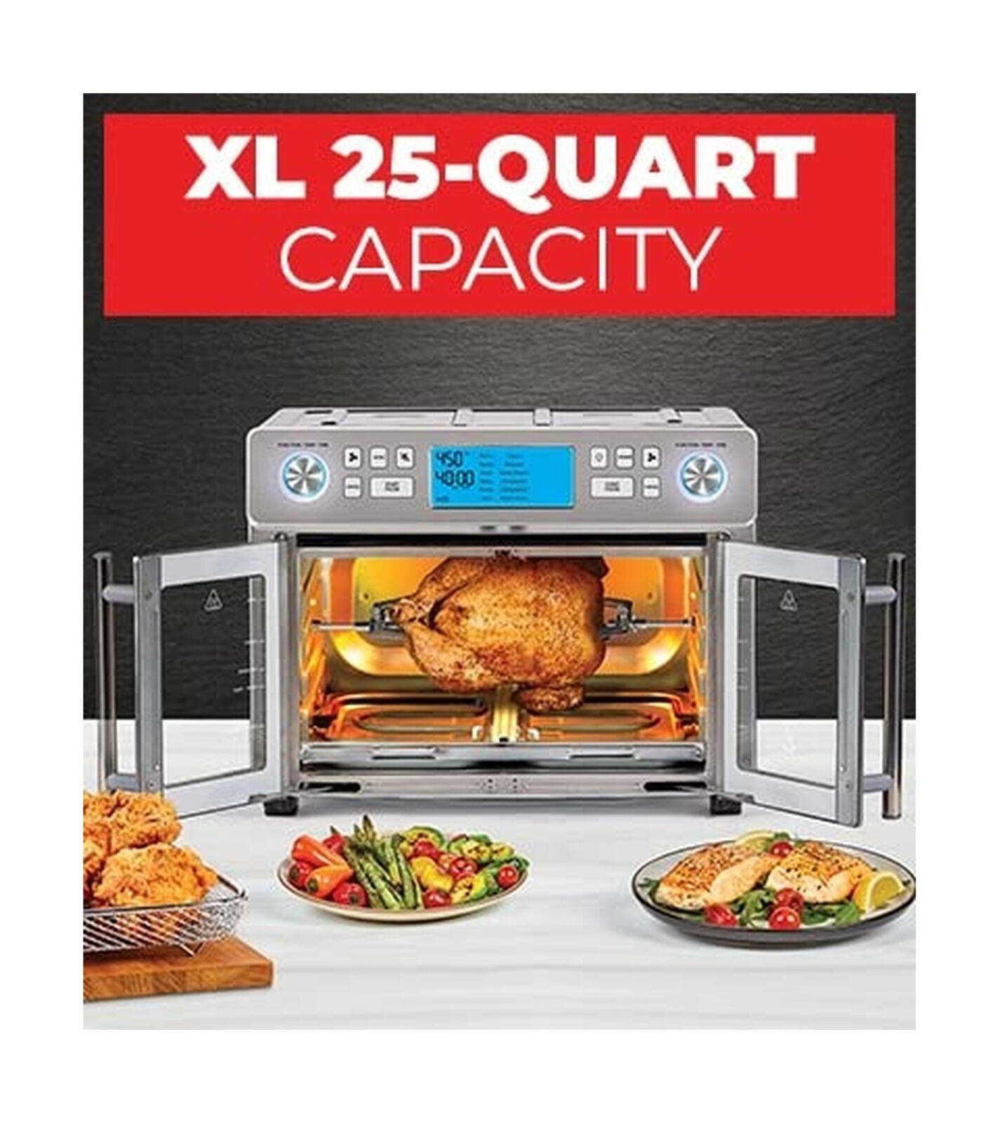 Emeril Lagasse 360 Air Fryer Oven 25QT XL Size With French