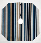 Blue Khaki Beige Stripe Christmas Tree Skirt