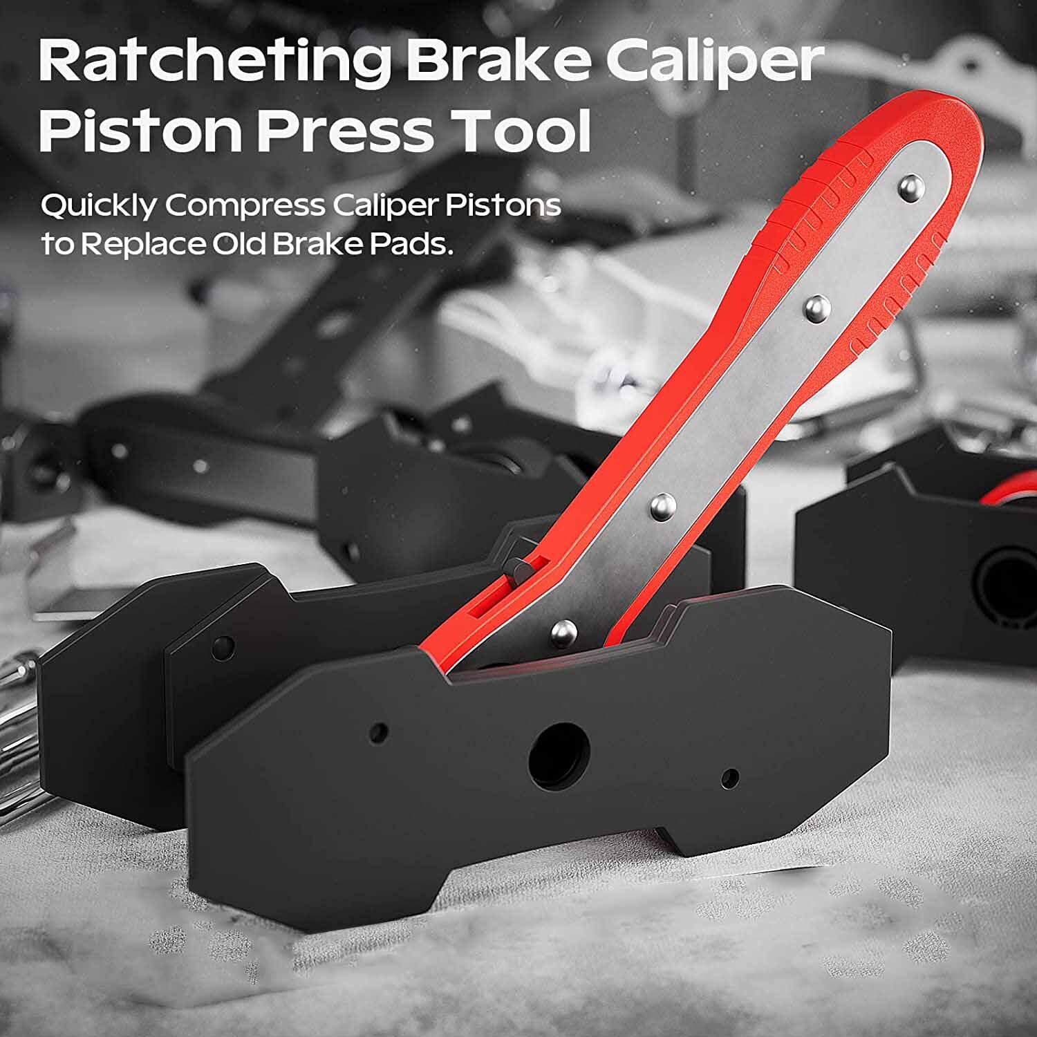 Brake Pad Ratchet Rewind Spreader 360° Piston Retracting Caliper Press