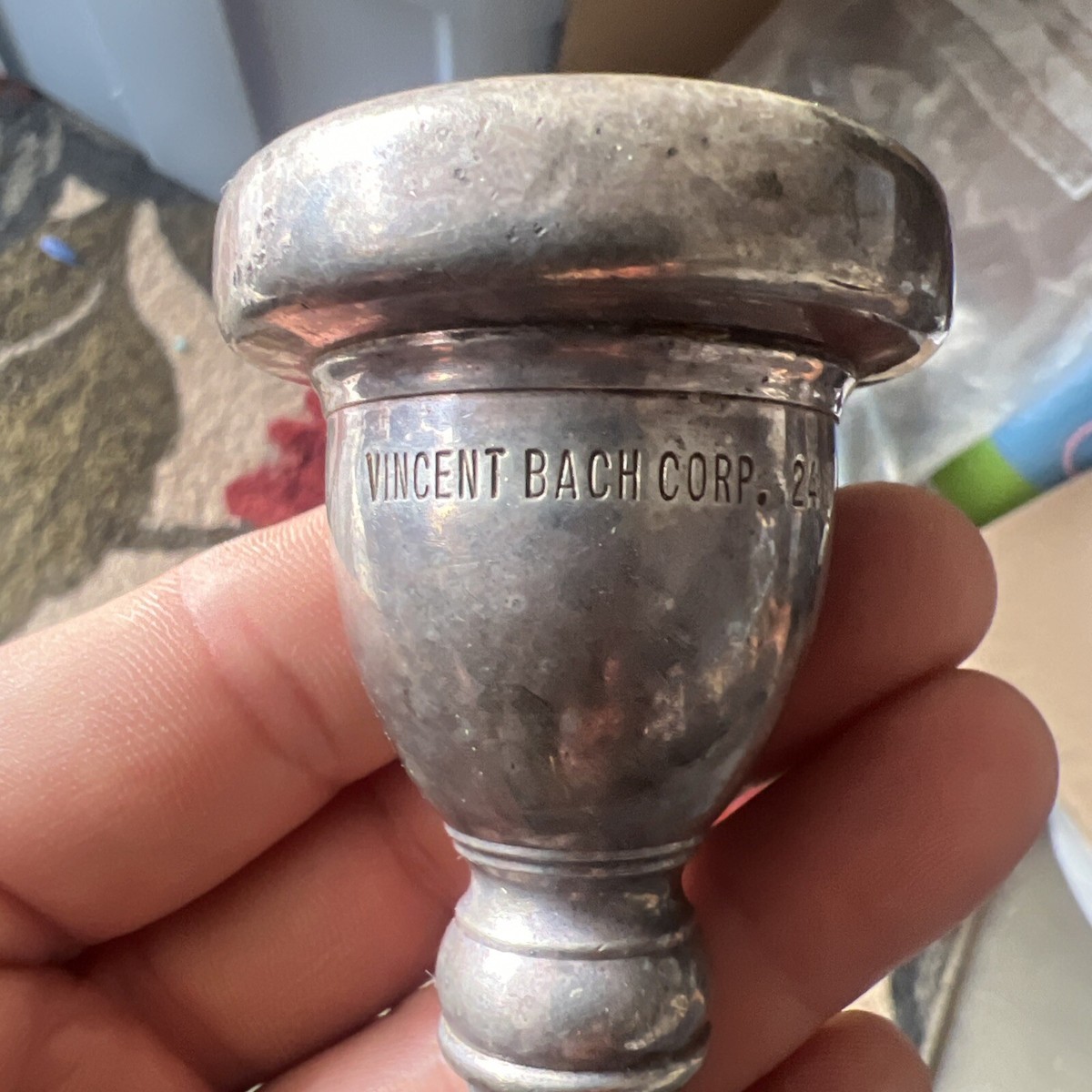 Vintage Vincent Bach Corp NY 24W Trumpet Mouthpiece | eBay