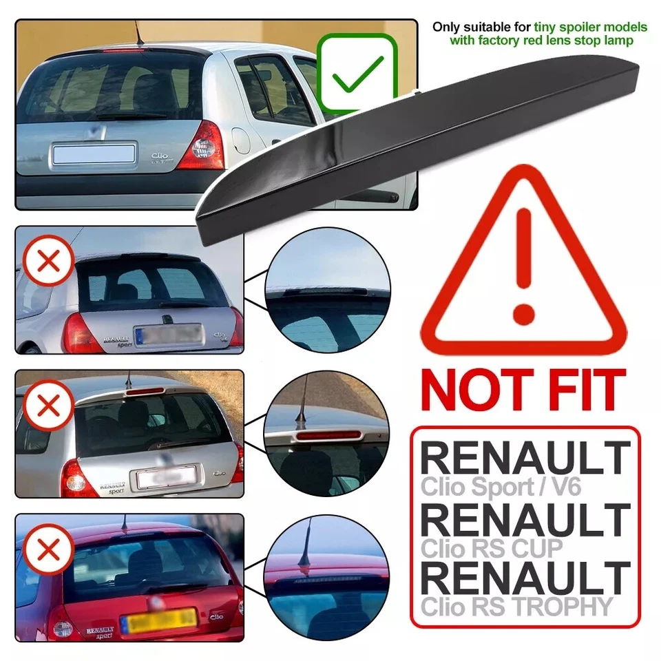 For Renault Clio II 1998-2005 Red Lens Third Brake Light Stop Light 7700410753 - image 2 of 4