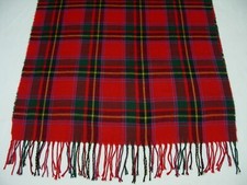Beautiful Red/Green/Yellow/Blue - 24 1/2" x 66" Tartan Plaid Scarf 