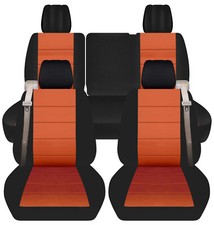 Frontback Suv Car Seat Covers Blk-burnt Orange Fits Chevy Trailblazergmc Envoy Frontback Suv Car Seat Covers Blk-burnt Orange Fits Chevy Trailblazergmc Envoy