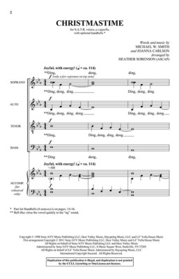 Christmastime SATB a cappella Michael W. Smith