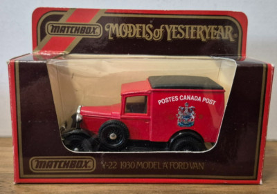 Y 22 1930 Ford Model A CANADA POST Models of Yesteryear Matchbox in J Box