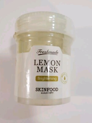 Skinfood Freshmade Lemon Mask North American Brightening 3.04 Fl. Oz New