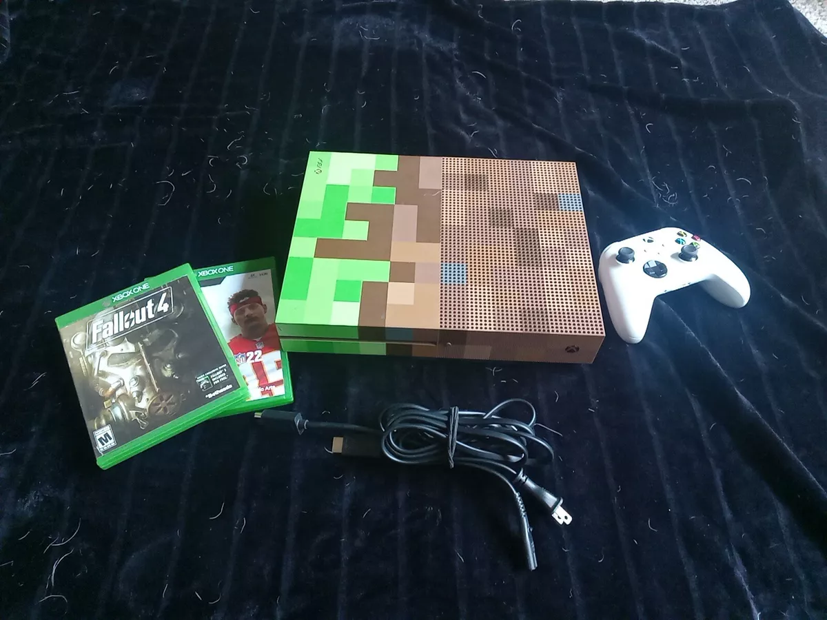 Microsoft Xbox One S 1tb Gaming Console Minecraft Edition With