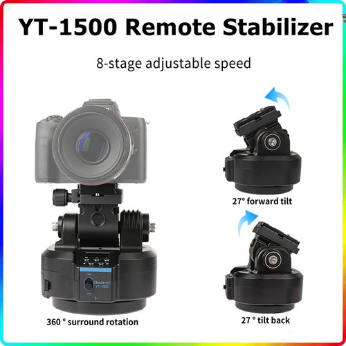 Desiontal YT-1500 Pan Tilt Motorized Panoramic Head Stabilizer Remote Control - Picture 2 of 10