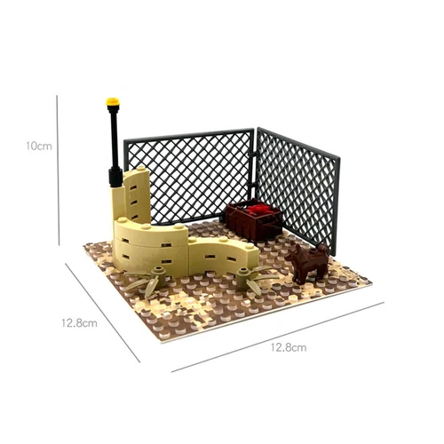 MOC Military WWII Modern Street Army Battle View Baseplate Weapon Bricks Set DIY - Picture 13 of 44
