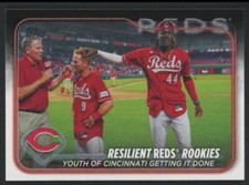 2024 Topps Series 1 Elly De La Cruz And Matt McClain Resilient Reds Rookies RC