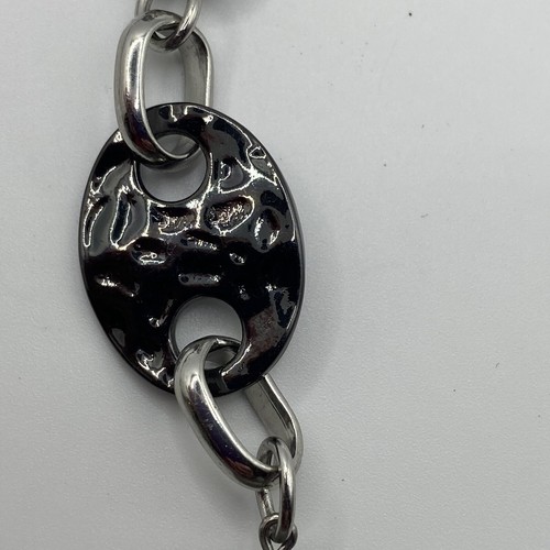 Collana Lia Sophia "Zurigo" perle in vera agata, vetro e resina tono argento J03 - Foto 6 di 7