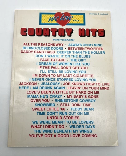 We Love Country Hits - Voice Piano Guitar Song Book - Warner Bros. VTG