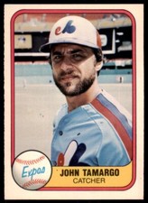 1981 Fleer John Tamargo . Montreal Expos #152