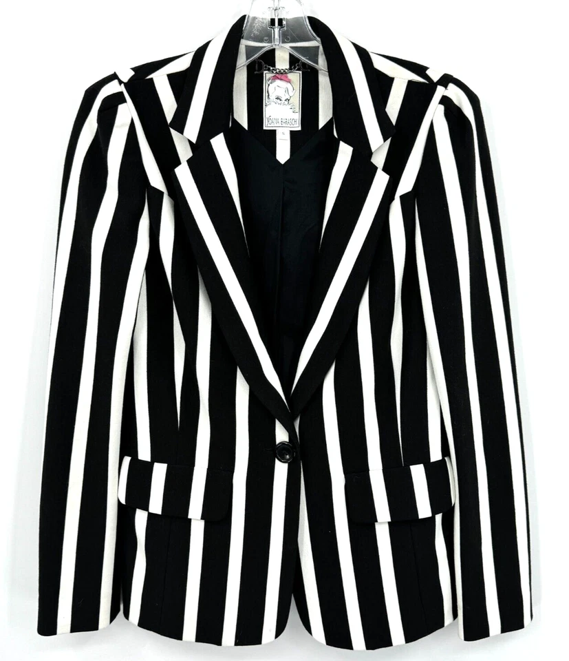 Vestido Yoana Baraschi Mujer 6 Rayas Blazer Retro Punto Rockabilly Chaqueta Foto 2 de 4