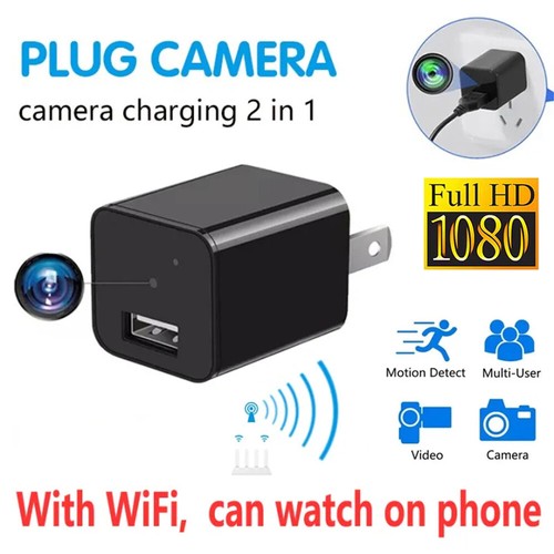 USB Smart Camera Charger WiFi Mini Camera Full HD USB Charger Wireless 1080P - Picture 2 of 27