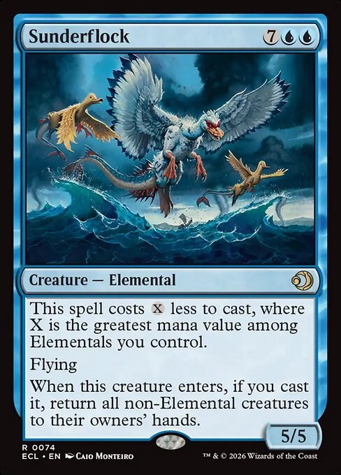 Sunderflock Foil Lorwyn Eclipsed 74 NM MTG