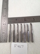 7 USED 3/16" SHANK MINI CARBIDE BORING BARS. HEAD SIZES .100"- .150" USA (F467)