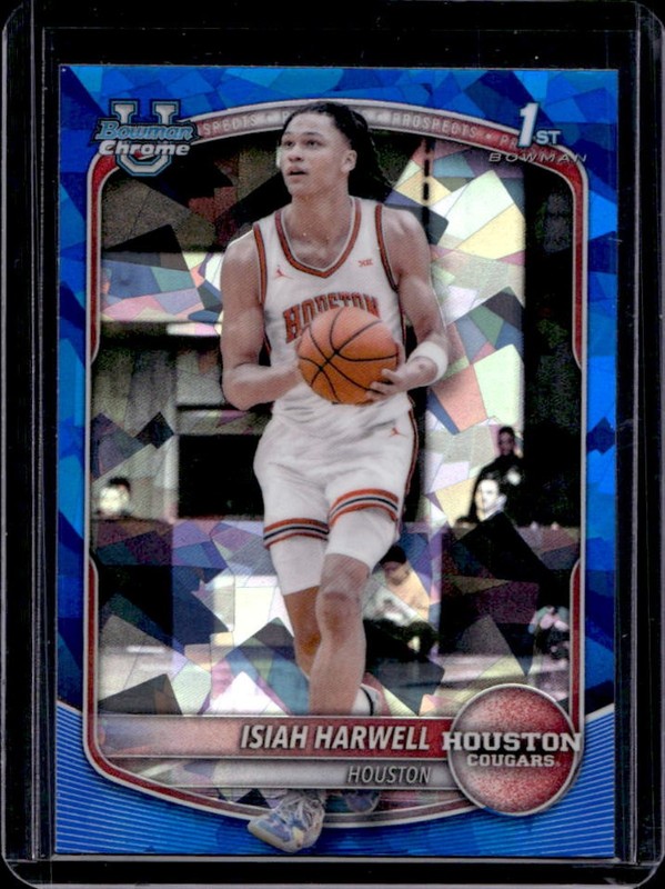 2025 Bowman Sapphire Isiah Harwell Chrome 1st Prospect #BCP-7 Cougars