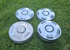 Set Of 4 1980s 1990s Ford 1 Ton Pickup Truck Hubcaps F250 F350 Van Stainless 34