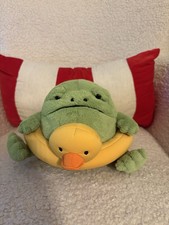 Jellycat Ricky Rain Frog in a Rubber Ring, New with Tags