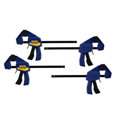 Irwin Tools 1964758 QUICK-GRIP One-Handed 6 Inch Mini Bar Clamps, Pack of 4