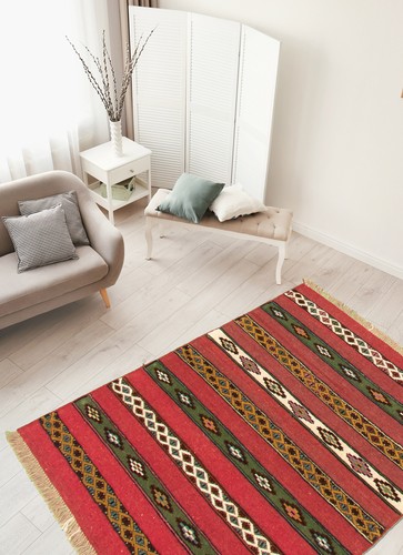 Traditional Vintage Hand-Knotted Area Rug 3'6" x 5'1" Oriental Wool Carpet - Picture 2 of 9