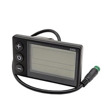 S866 Display 24V 36V 48V Scooter LCD Instrument Sturdy for Commuting