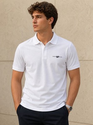 Harvey Miller Polo Club Polohemd Polo-Shirt Gr. XXL Kurzarm Poloshirt Weiss 2XL 