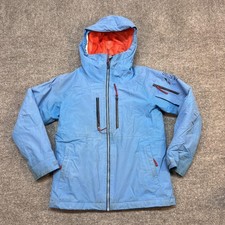 L.L. Bean Jacket Kids 10-12 Blue Hooded Insulated Ski Winter Snow Warm Coat