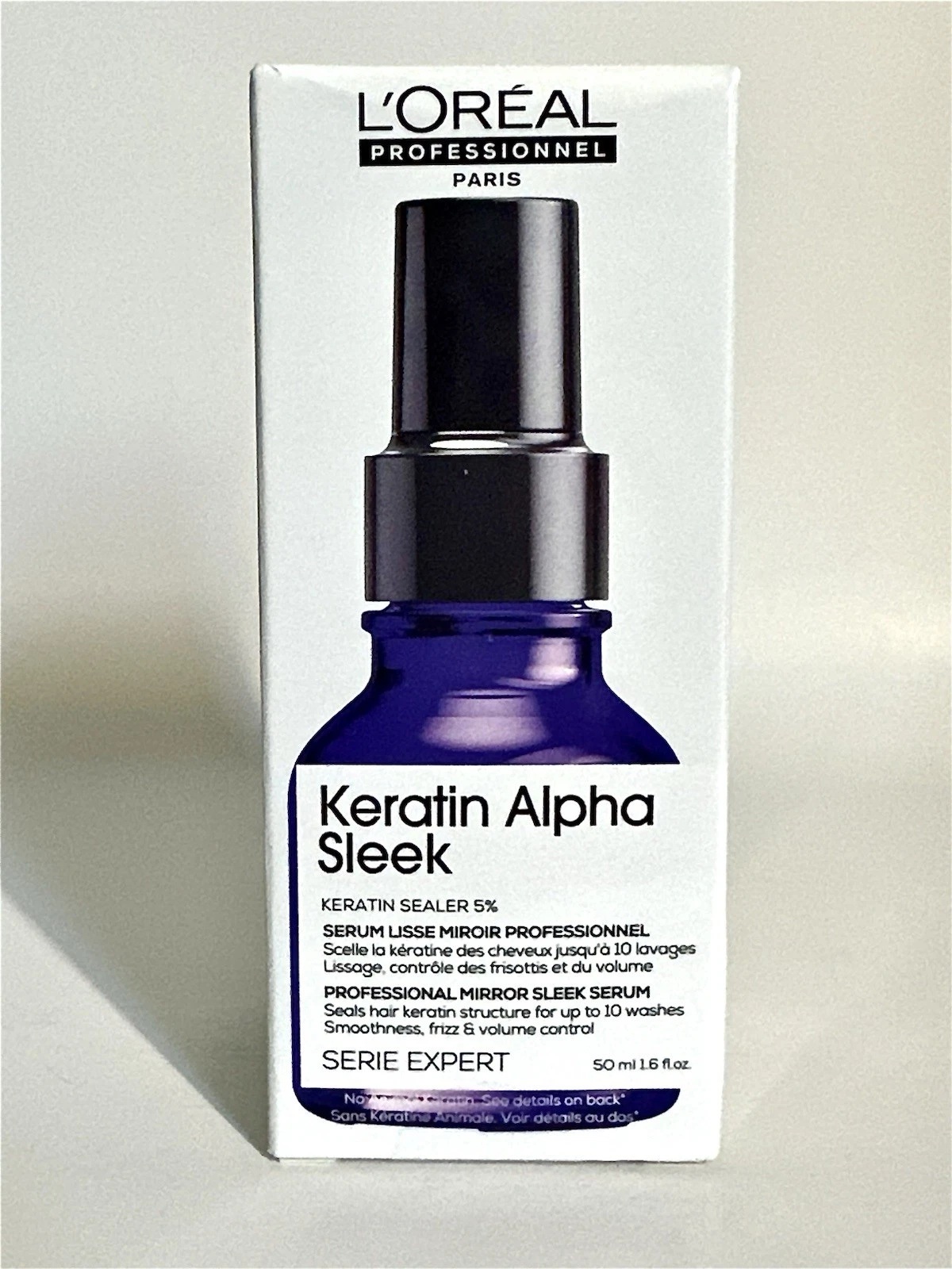 L'Oréal Professionnel Keratin Alpha Sleek Anti-Frizz Hair Serum - SEALED Box
Opens in a new window o